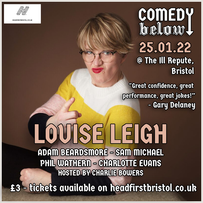 Comedy Below with Louise Leigh at THE ILL REPUTE
