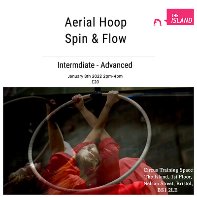 Aerial Hoop Spin & Flow at The Island in Bristol