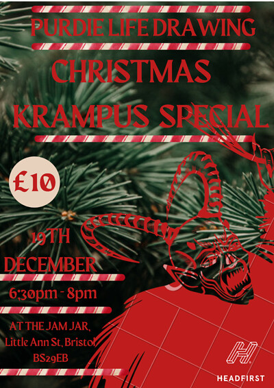 A Purdie Life Drawing Christmas Krampus Special at The Jam Jar
