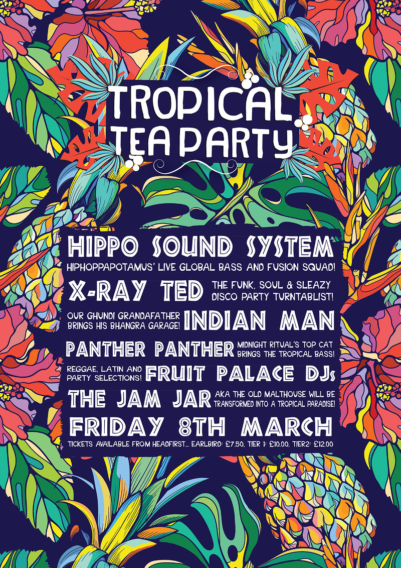 Tropical Tea Party at Jam Jar