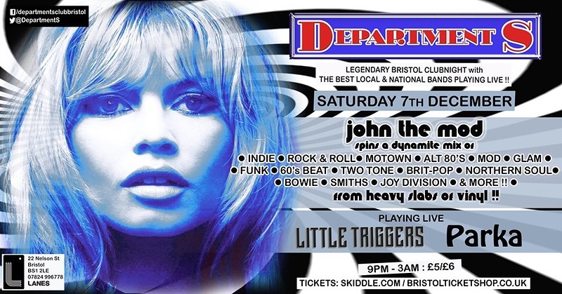✰ Dept S Club Night ✰ Little Triggers | Parka ✰ at The Lanes