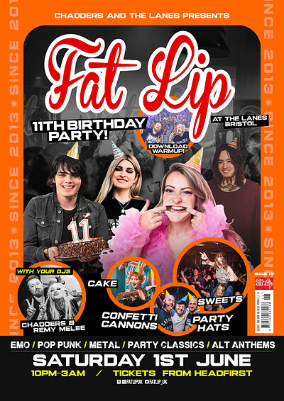 ★ FAT LIP ★ 11th Birthday Party at The Lanes
