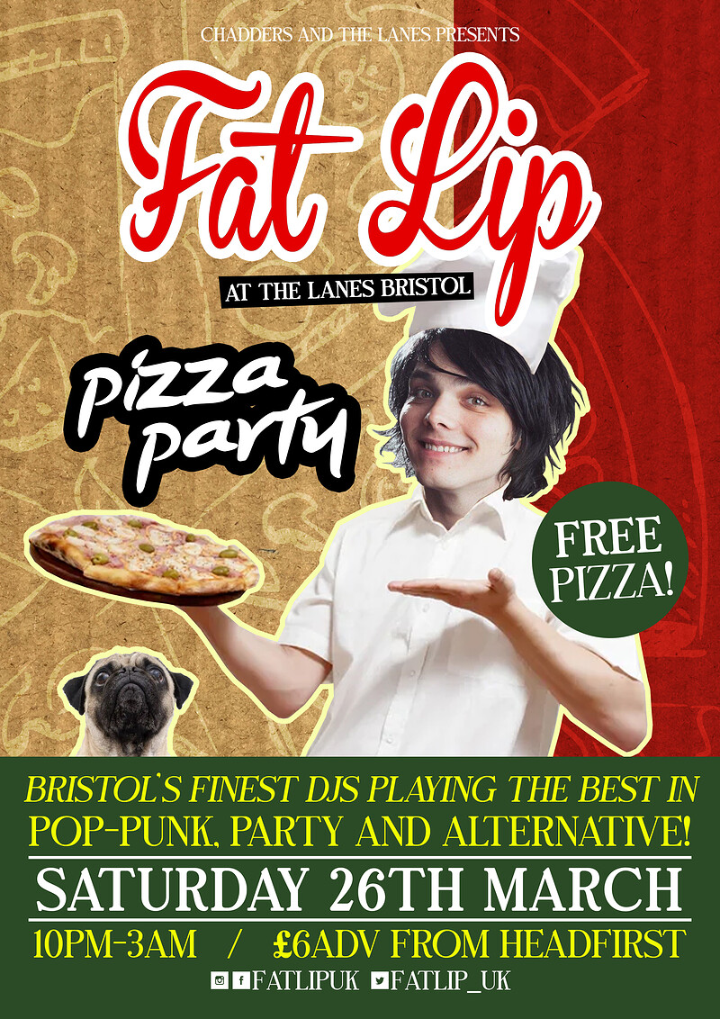 ★ FAT LIP ★ Pizza Party at The Lanes
