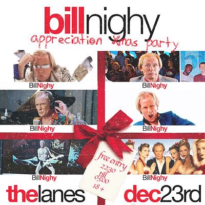 Bill Nighy Appreciation Xmas Party at The Lanes