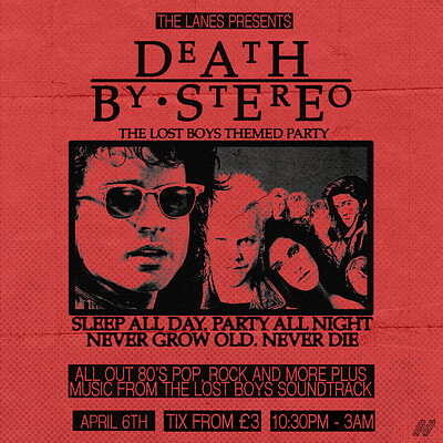 Death by Stereo - The Lost Boys Themed Party at The Lanes