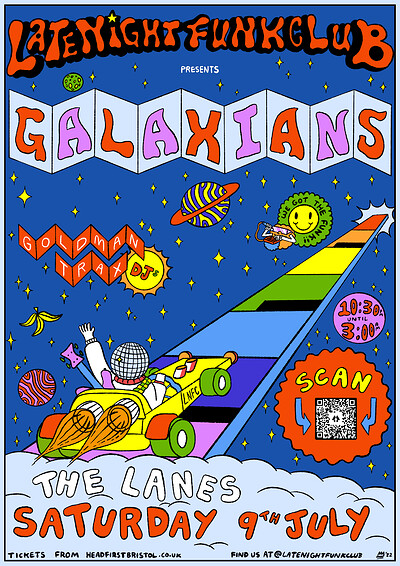 Late Night Funk Club: Galaxians + Goldman Trax at The Lanes in Bristol
