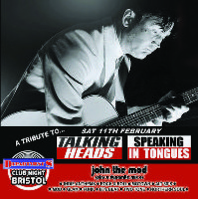 TALKING HEADS TRIBUTE NIGHT at The Lanes