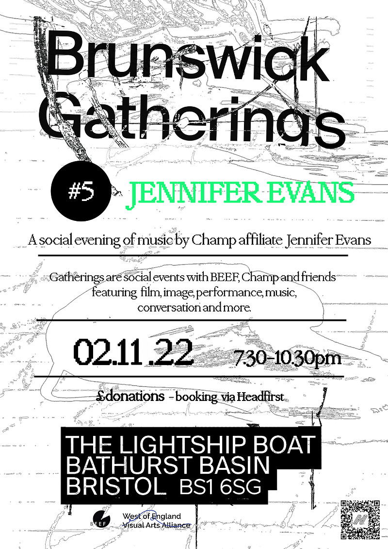 Brunswick Gatherings #5 Jennifer Evans at The Lightship Boat, Bathurst Basin, Bristol, BS1 6SG