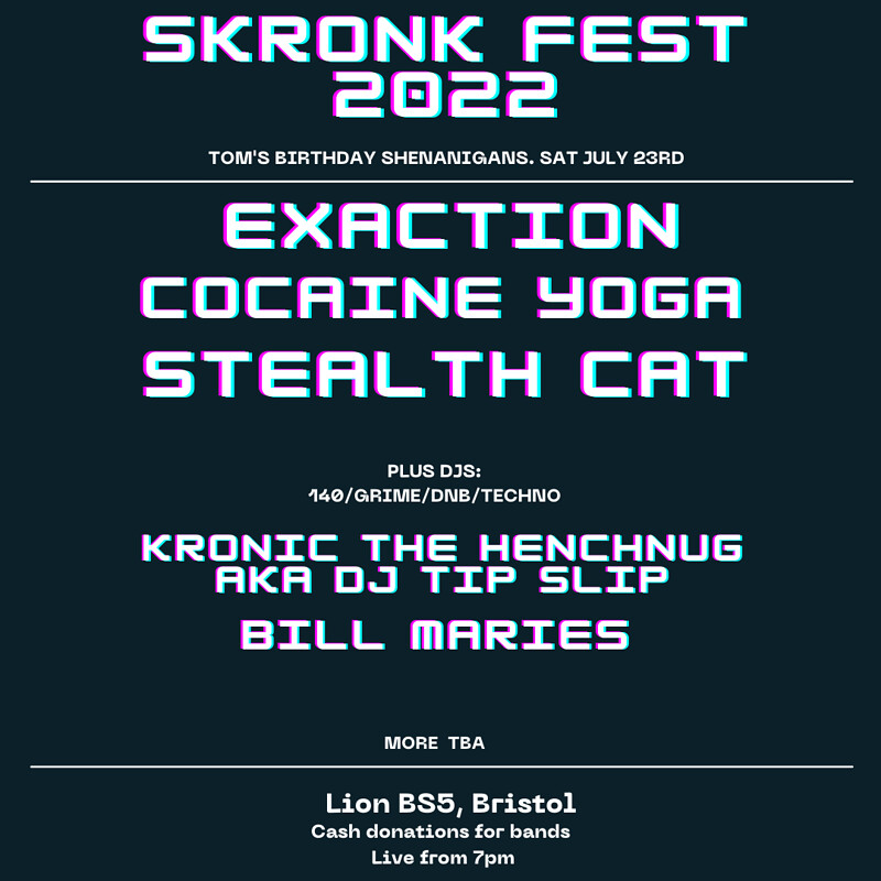 SKRONK FEST 2022 at The Lion BS5