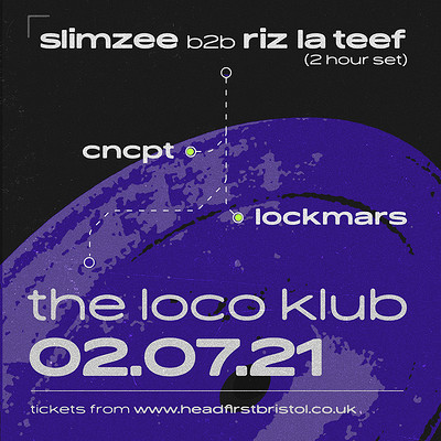 CNCPT X LockMars: Riz La Teef b2b Slimzee 2hr set at The Loco Klub in Bristol