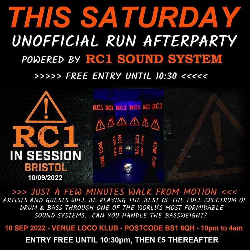 RC1 IN SESSION - UNOFFICIAL RUN AFTERPARTY at The Loco Klub