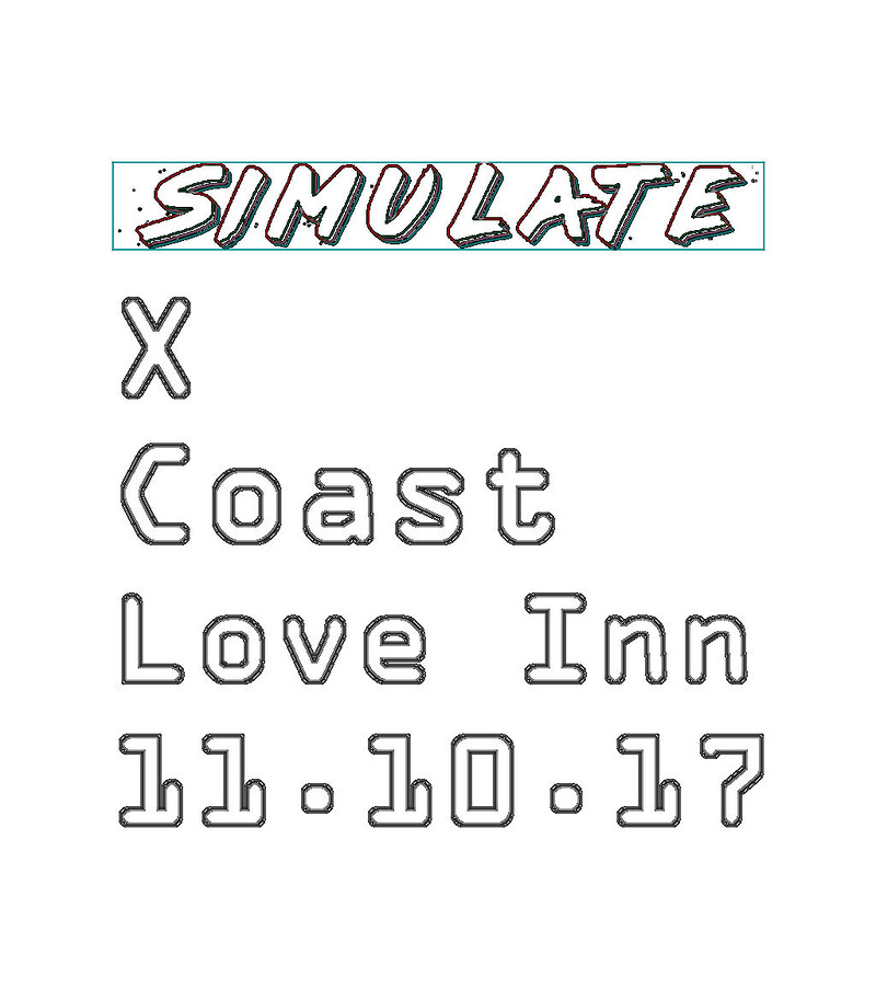 £1 // Simulate Presents: X-Coast at The Love Inn