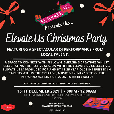The Elevate Us Christmas Party at The Love Inn in Bristol