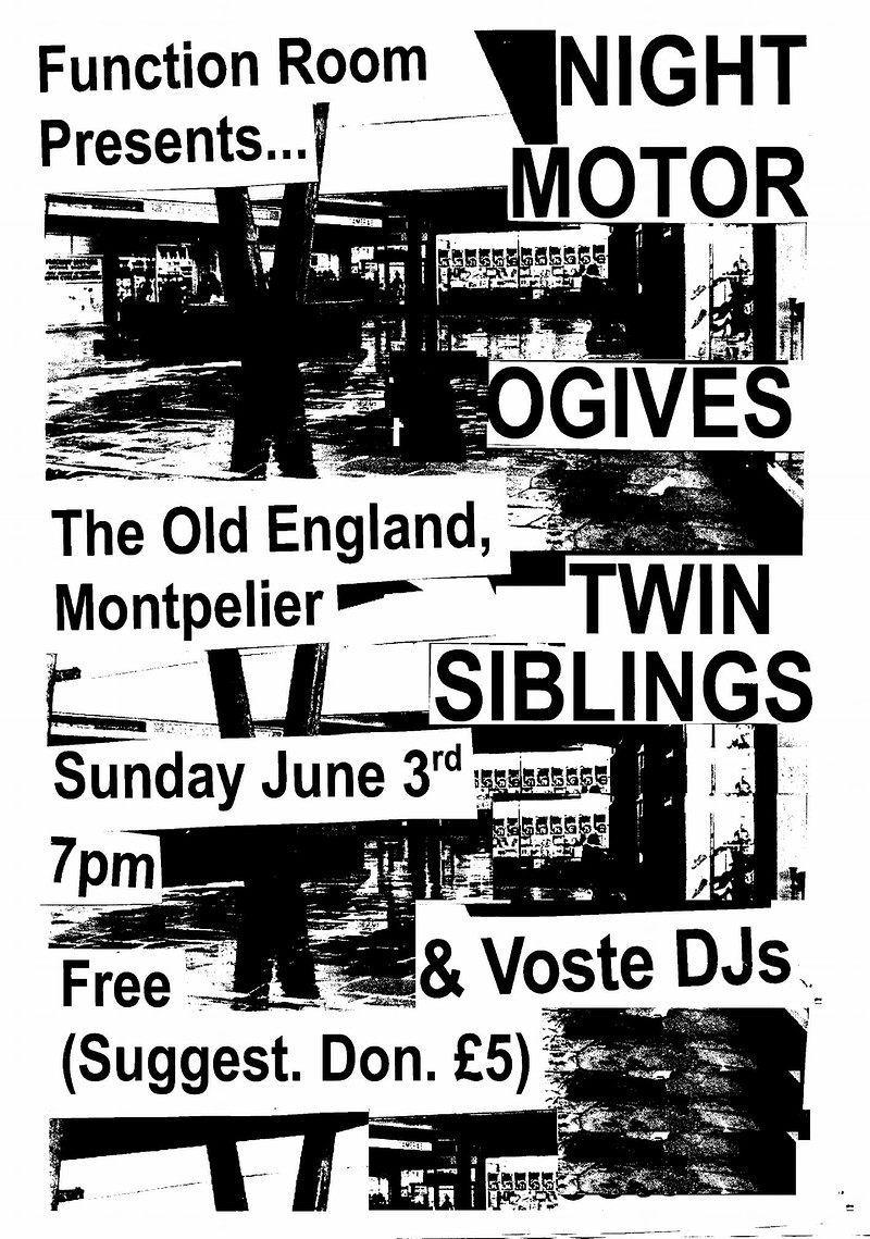Night Motor / Ogives / Twin Siblings / Vost Djs at The Old England Pub