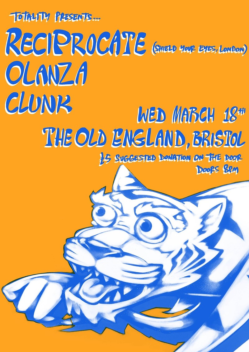 Totality Presents Reciprocate w/ Olanza & Clunk at The Old England Pub