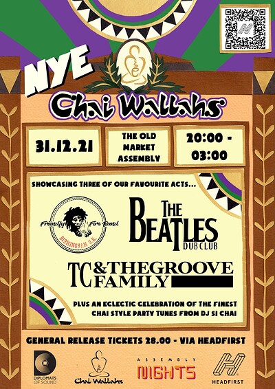 Chai Wallahs NYE Party - Eclectic Special at The Old Market Assembly in Bristol