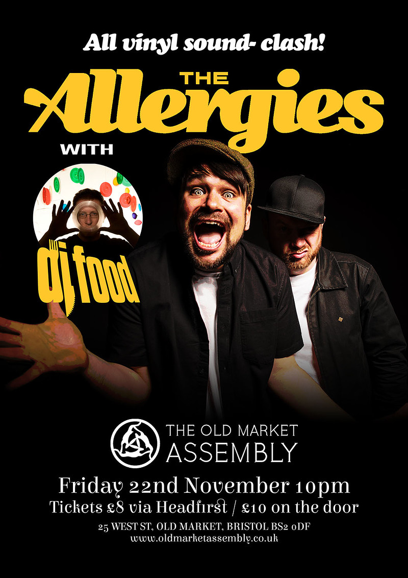 The Allergies  & DJ Food All Vinyl Sound-Clash at The Old Market Assembly