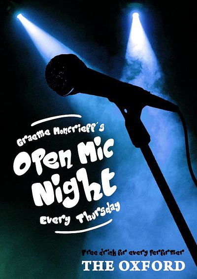 Open Mic Night At The Oxford at The Oxford, Totterdown