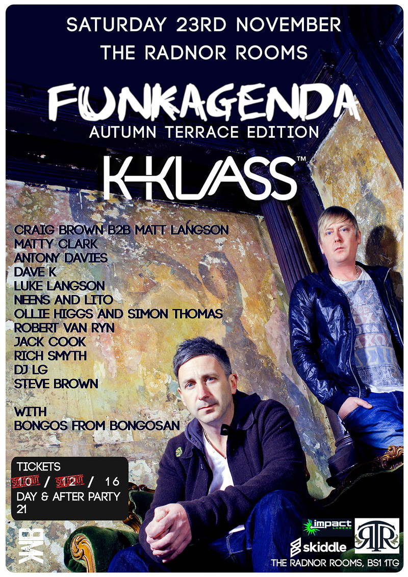 Funkagenda’s Autumn Terrace Party with K-Klass at the radnor rooms