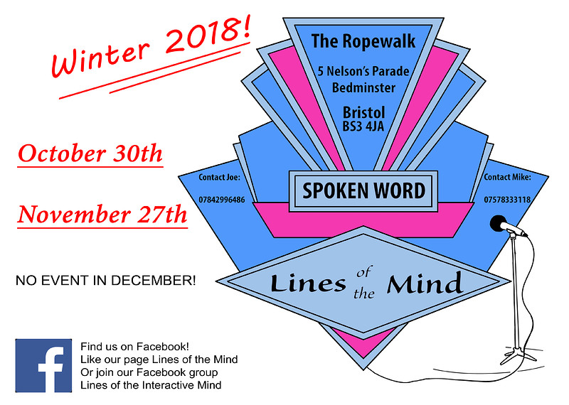 Lines of the Mind November at The Ropewalk, 5 Nelson's Parade, Bedminster, Bristol, BS3 4JA