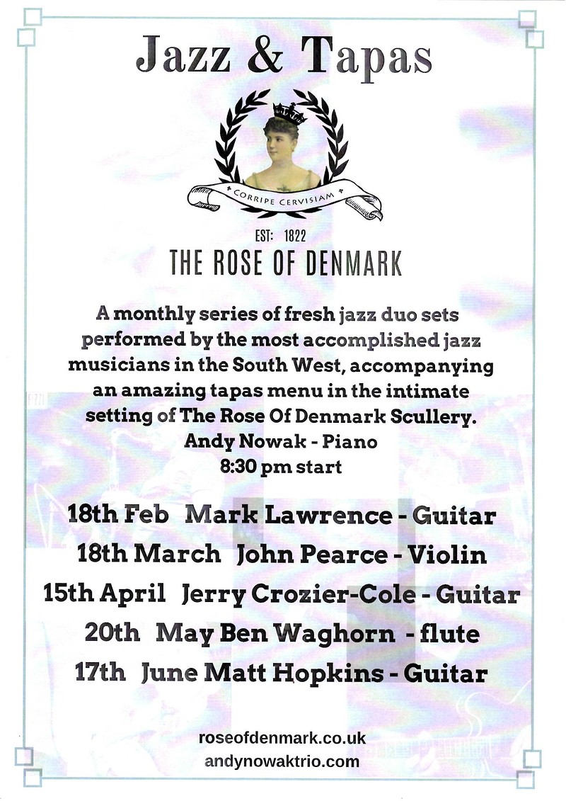 Jazz and Tapas at the Rose of Denmark at The Rose of Denmark