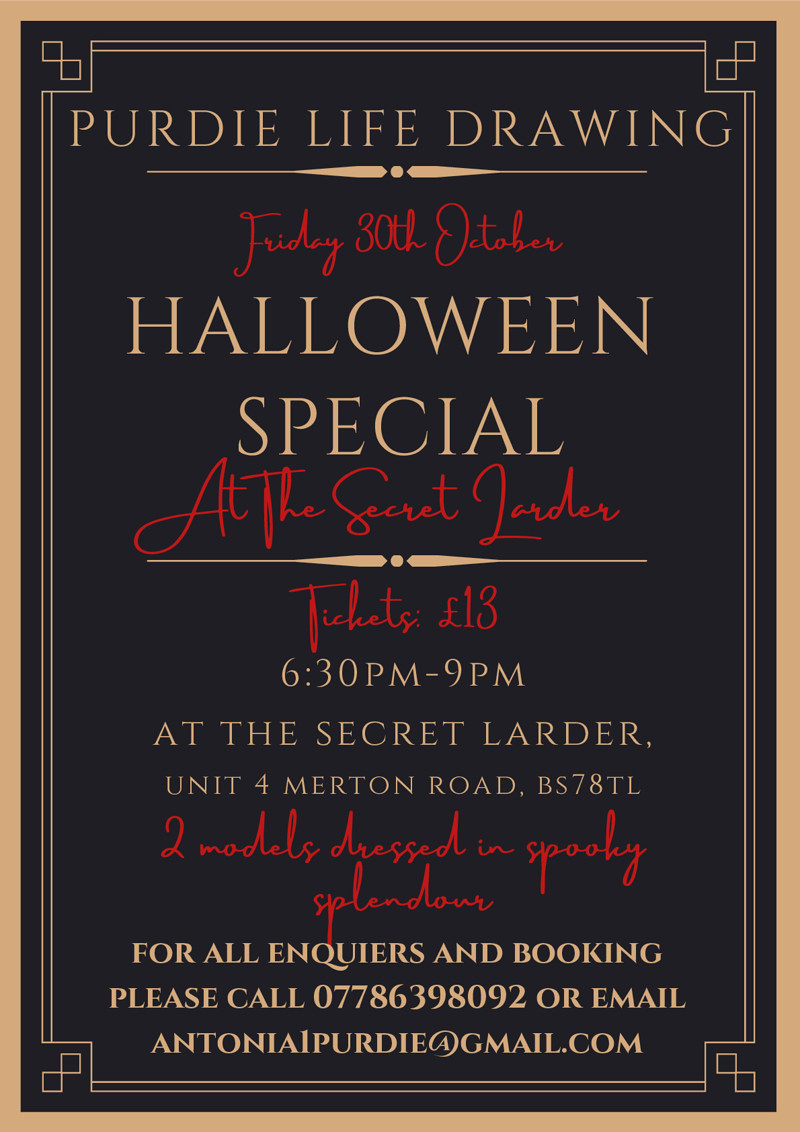 Purdie Life Drawing Halloween Special at The Secret Larder