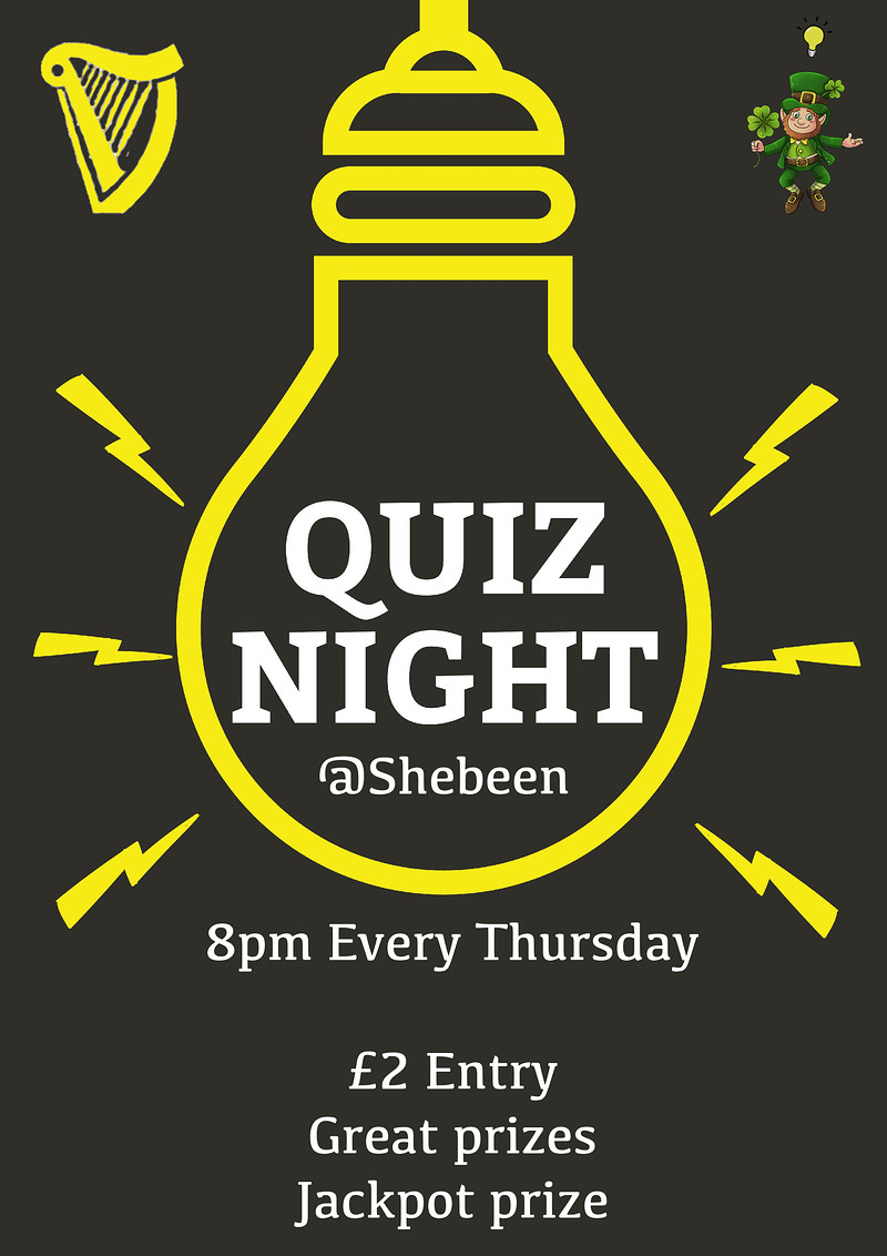 Quiz Night @ Shebeen at The Shebeen