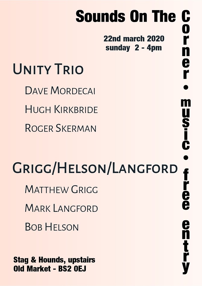 Unity Trio & Grigg/Helson/Langford at The Stag And Hounds