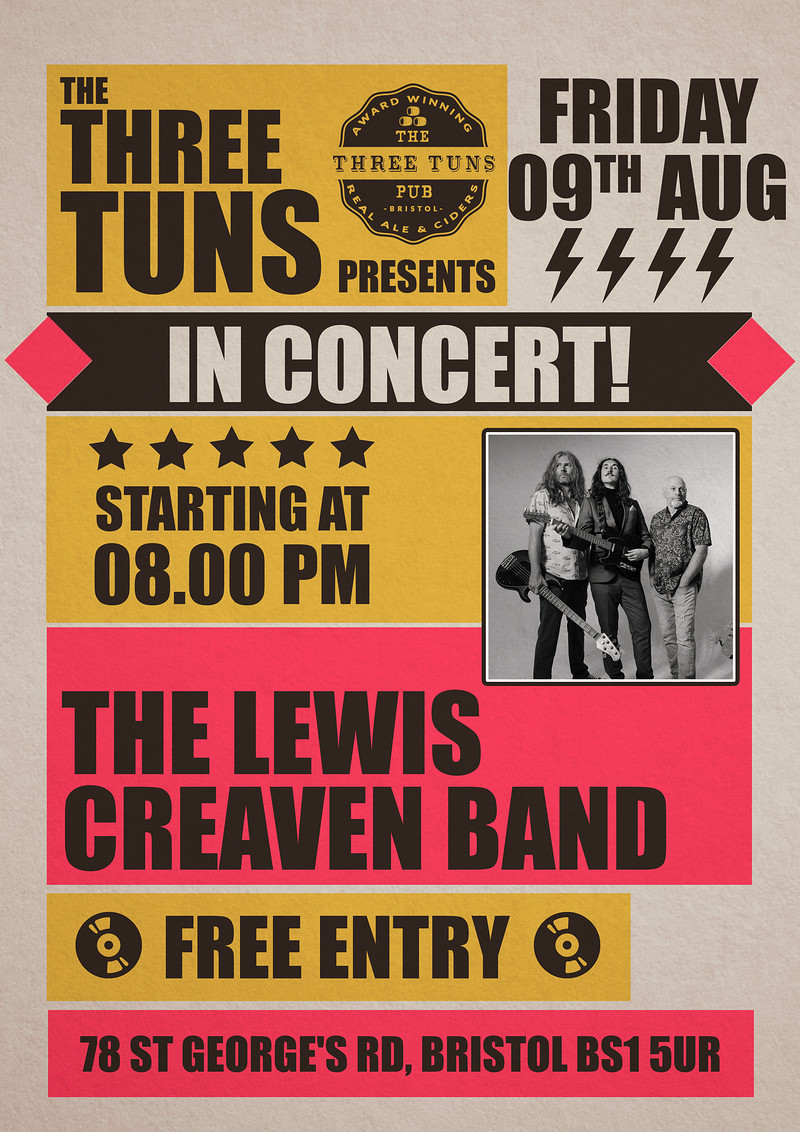 The Lewis Creaven Band at The Tuns at The Three Tuns