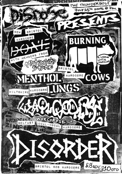 Disorder, War Corpse + More at The Thunderbolt
