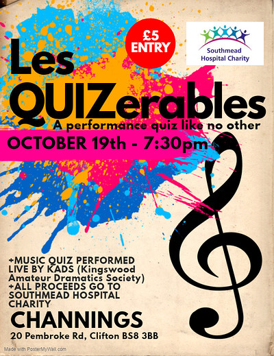 Les QUIZerables the singing quiz at Channings, Clifton