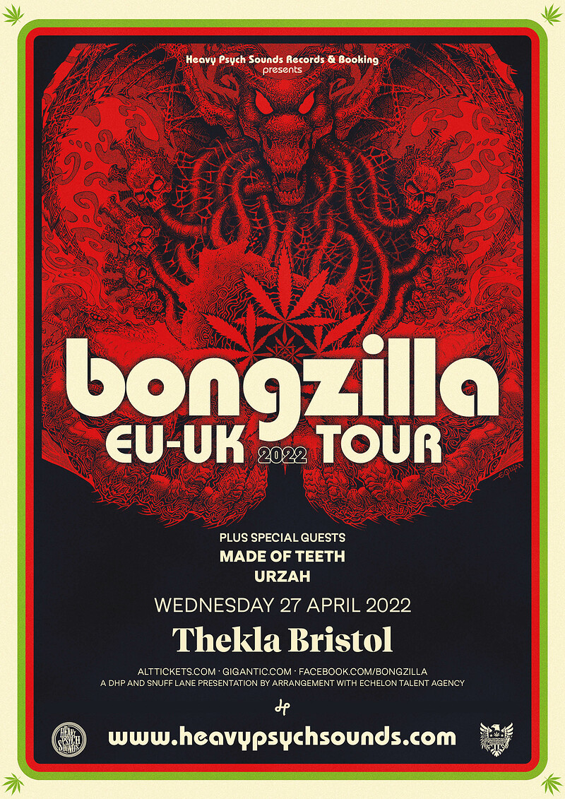 Bongzilla + Made of Teeth + Urzah at Thekla
