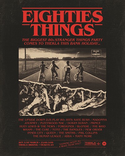 Eighties Things: The Stranger Things 80s Party at Thekla