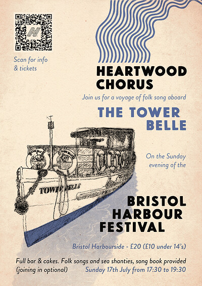 A Boat Trip with Heartwood Chorus at Tower Belle, Bristol Harbourside in Bristol