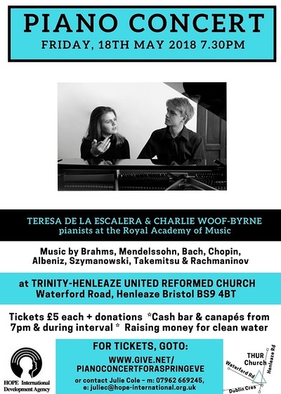 Piano Concert at Trinity-Henleaze United Reform Church