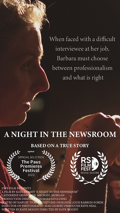 A Night in the Newsroom: The Screening at UWE Bristol, Bower Ashton