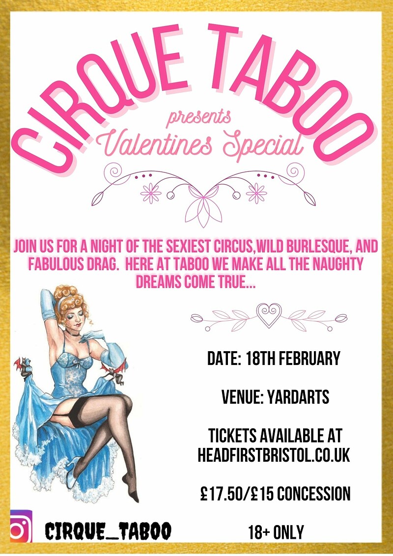 Cirque Taboo Presents Valentines Special at YardArts