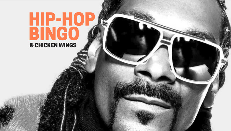 Hip Hop Bingo & Chicken Wings at Yurt Lush