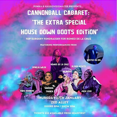 Cannonball Cabaret Vol 5 at zed alley in Bristol
