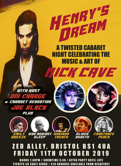 Henry's Dream - A Nick Cave Cabaret night at Zed Alley