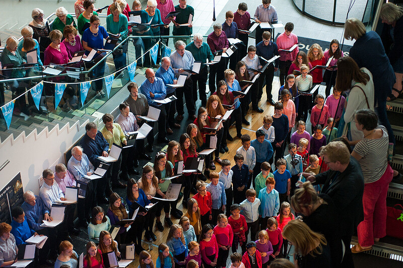 A choral performance in Bristol
